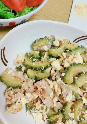 夏バテ予防に!塩麹でゴーヤチャンプル-レシピのメイン写真