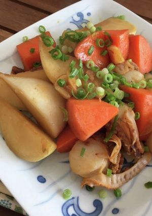 カブとホタテのガリバタ醤油炒め-レシピのメイン写真
