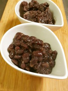 ゆで小豆とゆで小豆からの餡子-レシピのメイン写真