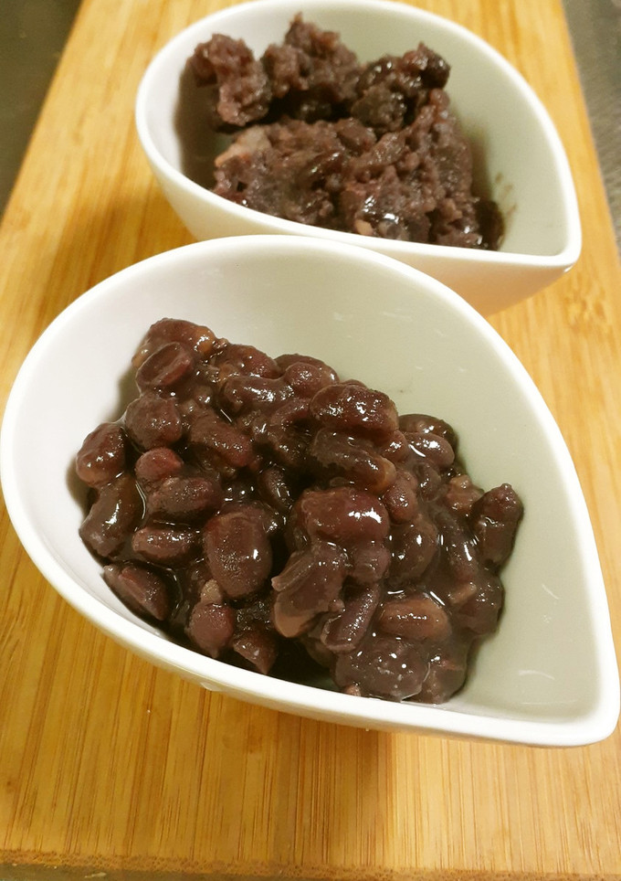 ゆで小豆とゆで小豆からの餡子-レシピのメイン写真