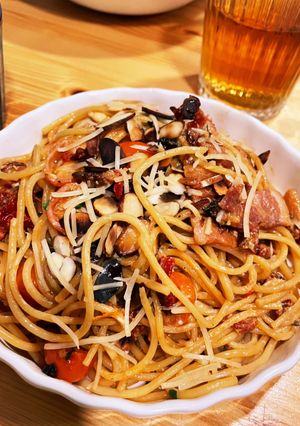 ドライトマトとクリームチーズのパスタ-レシピのメイン写真