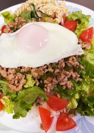 ワンプレート♪我が家のガパオライス♪-レシピのメイン写真