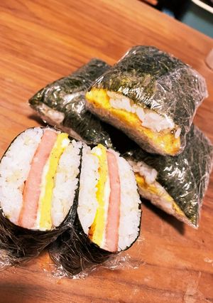 ポーク卵おにぎり-レシピのメイン写真