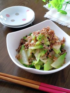 生ザーサイの旨塩そぼろ炒め。-レシピのメイン写真