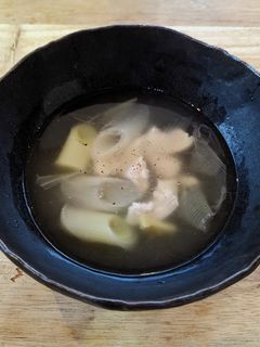 鶏むね肉の生姜スープ&サラダチキン-レシピのメイン写真