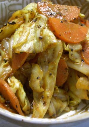 レンジで簡単　キャベツのごまあえ-レシピのメイン写真