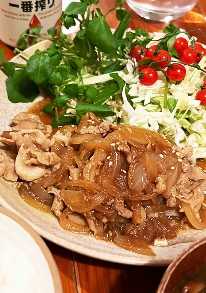 玉ねぎたっぷり生姜焼き-レシピのメイン写真