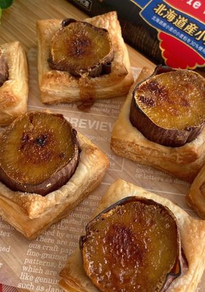 冷凍パイシートで☆焼き芋ブリュレパイ-レシピのメイン写真