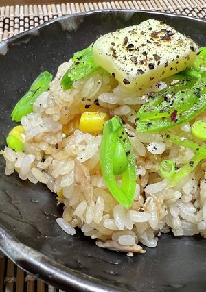 旨あま☆醤油こうじとコーンの炊き込みご飯-レシピのメイン写真