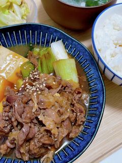 牛こますきやき-レシピのメイン写真