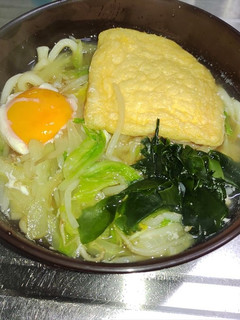 簡単きつねうどん~白菜入り-レシピのメイン写真