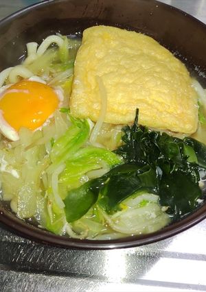 簡単きつねうどん～白菜入り-レシピのメイン写真