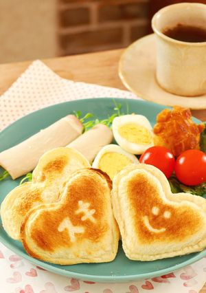 メーカー不要！ハートの食パンサンド-レシピのメイン写真