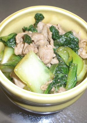 醤油だけ！チンゲン菜炒め物-レシピのメイン写真