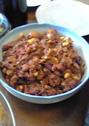 タマネギ＆牛肉＆お豆たっぷりチリコンカン-レシピのメイン写真