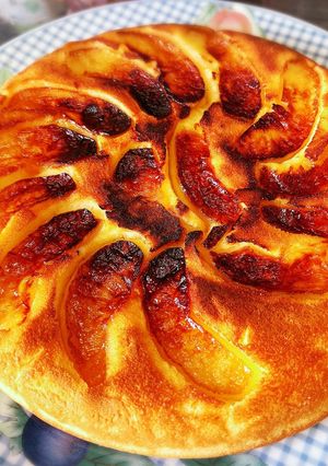 フライパンでできる！ゆずとりんごのケーキ-レシピのメイン写真