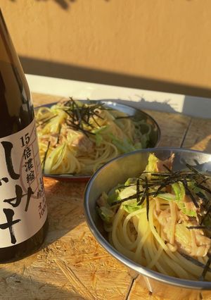 しじみ汁の和風パスタ-レシピのメイン写真