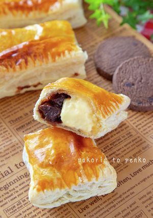 パイシートで簡単！チョコ＆クリームパイ-レシピのメイン写真