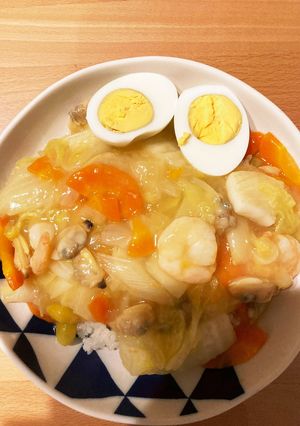 シーフードミックス中華丼！-レシピのメイン写真