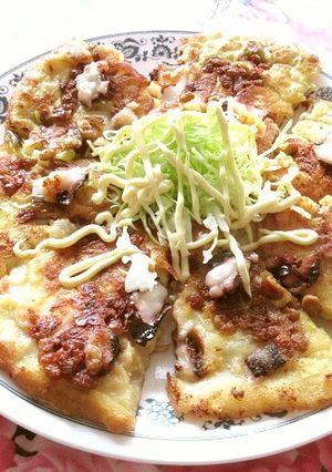 たこ焼きの粉で、焼き納豆を~-レシピのメイン写真