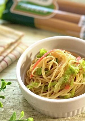 白菜とカニカマの中華風サラスパ-レシピのメイン写真