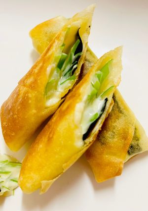 ねぎのりチーズ春巻き-レシピのメイン写真