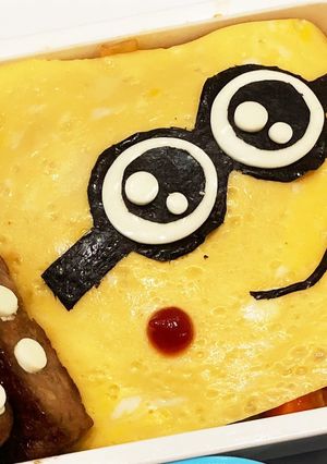 うるうるおめめ　ミニオンズ　キャラ弁-レシピのメイン写真