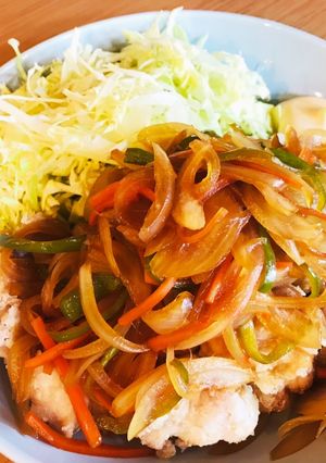 ご飯が進む♪鶏肉のさっぱりマリネ-レシピのメイン写真