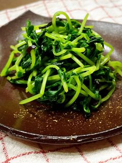 レンジでかんたん♪豆苗の塩昆布ナムル-レシピのメイン写真