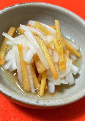 ポン酢香る柿なます-レシピのメイン写真