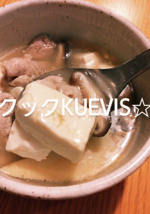 キクコのタケノコと豆腐と豚肉のスープ-レシピのメイン写真