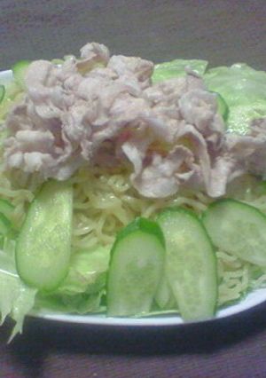 簡単!ゴマドレッシングでラーメンサラダ!-レシピのメイン写真