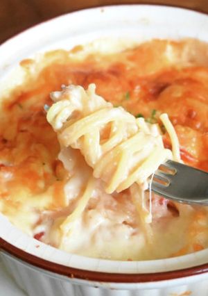 ワンパントマトクリームパスタグラタン-レシピのメイン写真
