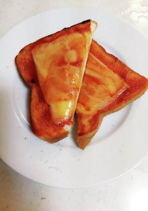ケチャップシュガートーストチーズのせ-レシピのメイン写真