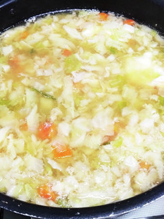 落とし卵と野菜の味噌汁-レシピのメイン写真