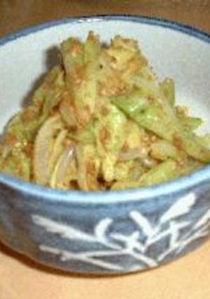 すごくおいしい！キャベツのごま和え-レシピのメイン写真