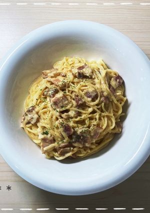 全卵de濃厚カルボナーラ-レシピのメイン写真