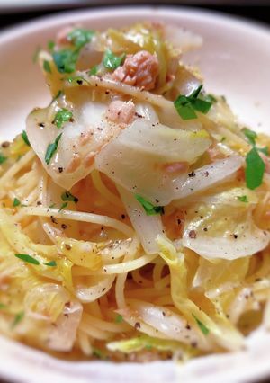 優しい味！くたくた白菜のパスタ-レシピのメイン写真