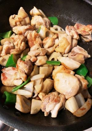 れんこんと鶏肉のうまカレー炒め-レシピのメイン写真