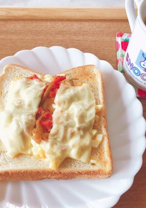 チーズきんぴらタルタル入りトースト☆-レシピのメイン写真