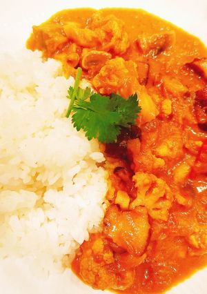 カリフラワー　ベーコン　しめじのカレー-レシピのメイン写真