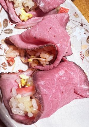 炒飯のローストビーフ巻き-レシピのメイン写真