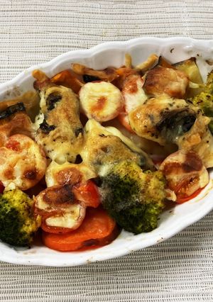 根野菜とチヌのチーズ焼き-レシピのメイン写真