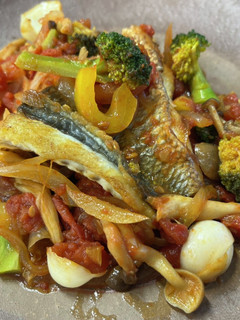 チヌと彩り野菜のトマトソース-レシピのメイン写真
