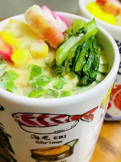 即席みそ汁で…湯呑みの茹で茶碗蒸し-レシピのメイン写真
