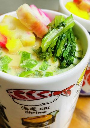即席みそ汁で…湯呑みの茹で茶碗蒸し-レシピのメイン写真