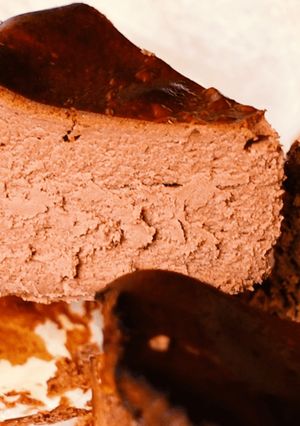 チョコレートのバスクチーズケーキ-レシピのメイン写真