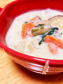 豆乳と白味噌でほっこりスープ-レシピのメイン写真