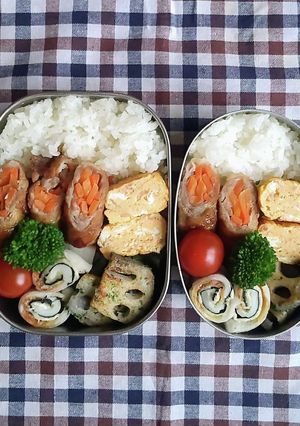 高校生 息子と娘のお弁当 72-レシピのメイン写真
