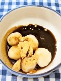 白玉のきな粉と黒みつかけ-レシピのメイン写真